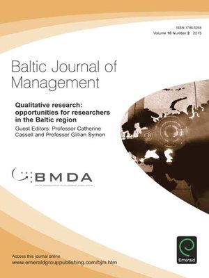 cover image of Baltic Journal of Management, Volume 10, Issue 2